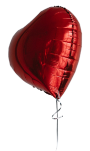 Red Mylar Balloon.